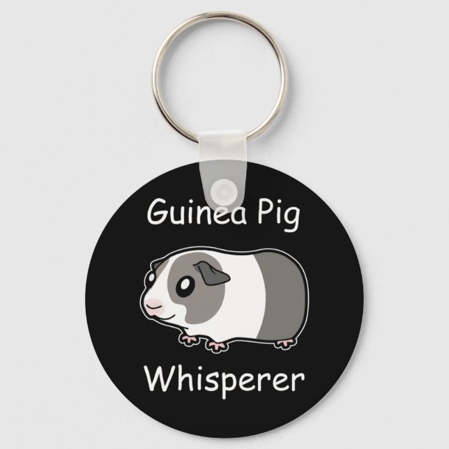Guineas Gris Whisperer Nyckelring (Framsida)