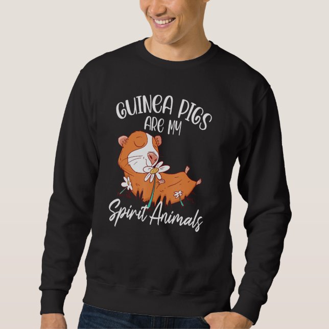 Guineas Grisar är mitt andliga djur. Lång Ärmad Tröja (Framsida)