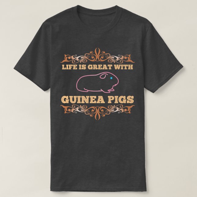 Guineas Grisar-djur (Lover Guinea-Gris), ägarens k T Shirt (Design framsida)