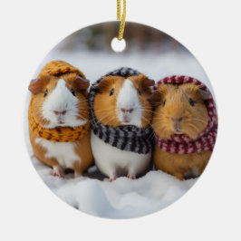Guineas Grisar jul Julgransprydnad Keramik