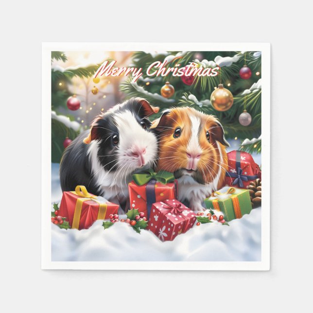 Guineas Grisar jul Pappersservett (Framsidan)