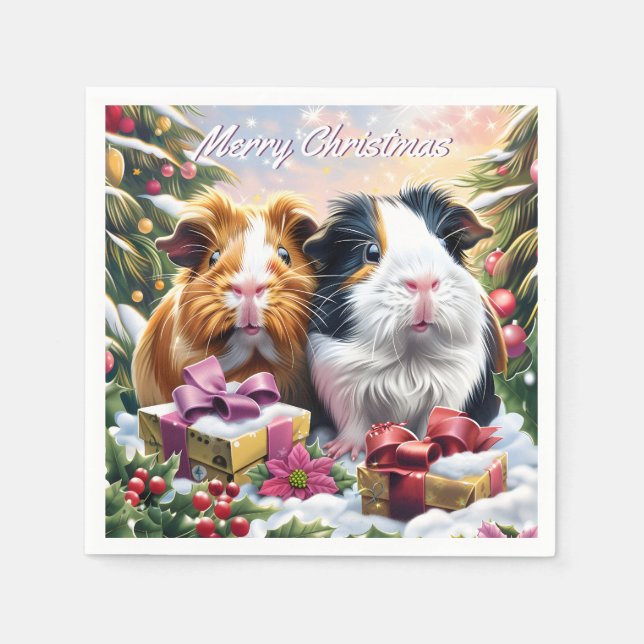 Guineas Grisar jul Pappersservett (Framsidan)