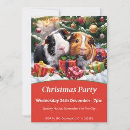 Guineas Grisar-jul Party Inbjudningar