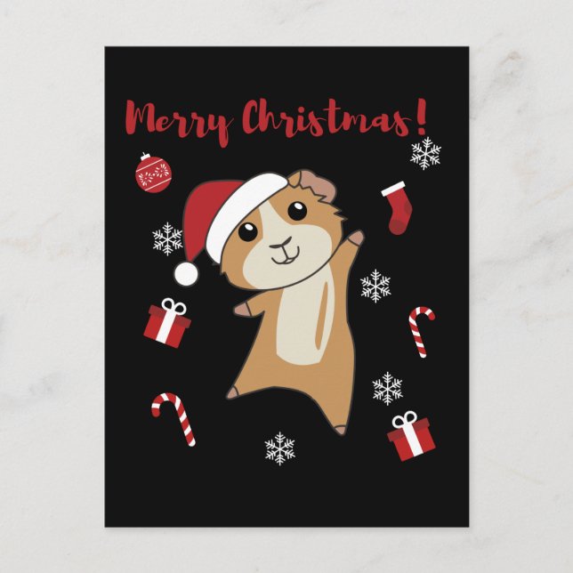 Guineas Grisar julvinterdjur Helg Vykort (Framsida)