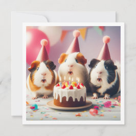 Guineas grisar-tårta födelsedag inbjudningar