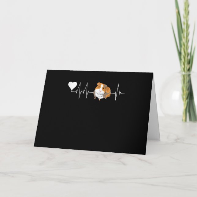 Guineas Heartslag Cute Cavy Gift Kort (Framsida)