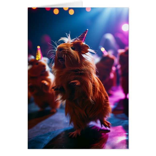 Guineas kort Gris Party Hälsning (Framsidan)