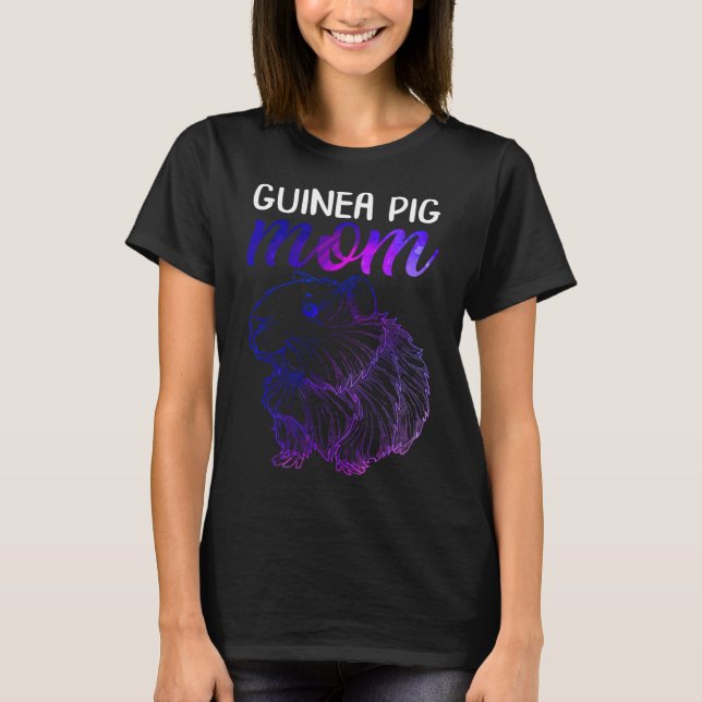 Guineas Mamma Cute Hårig Potato Cavy Guinea Mamma  T Shirt (Framsida)