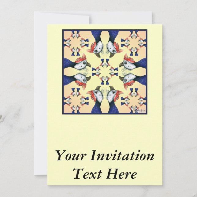 Guineas överallt! inbjudningar (Framsida)