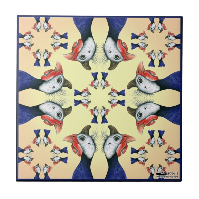 Guineas överallt! kakelplatta (Framsidan)