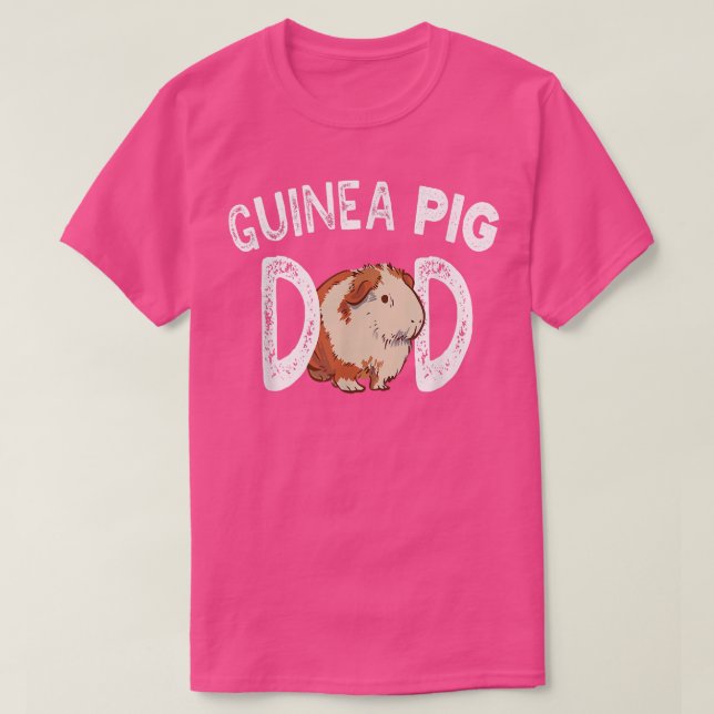 Guineas Pappa Cute Älskare Djurpet Gris i Guinea T Shirt (Design framsida)