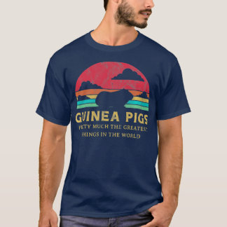 Guineas Underbarare Sak Retro Sunset Pet T Shirt