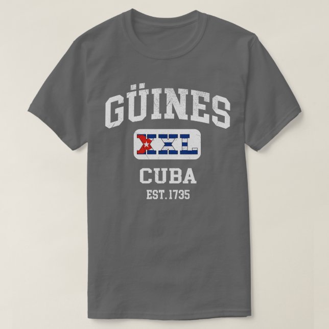 Guines Cuba XXL Athletic design 1 T Shirt (Design framsida)