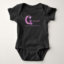 Guinevere Flickor namn och G monogramskjorta T Shirt