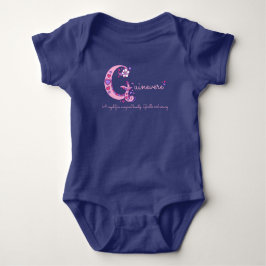 Guinevere Flickor namn och G monogramskjorta T Shirt