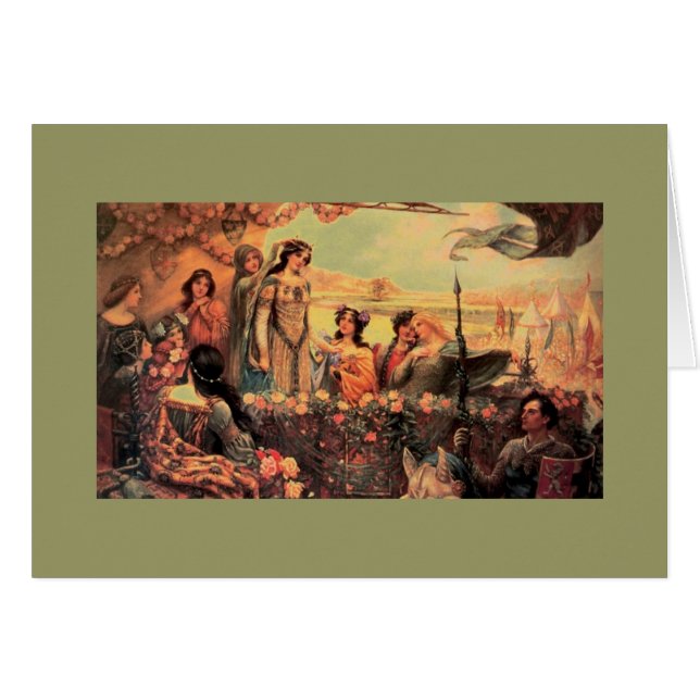Guinevere i Camelot Hälsningskort (Framsidan Horizontal)