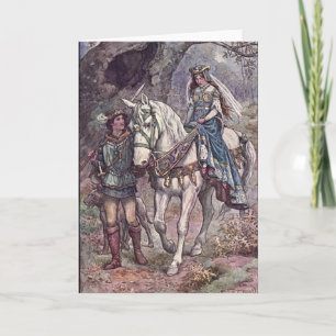 Guinevere Pendragon Pagan-hälsningskort Kort