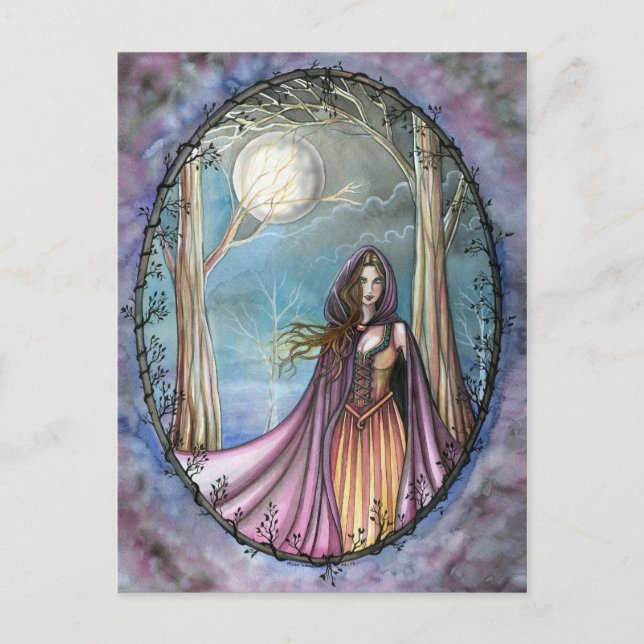 Guinevere Postcard Fairytale Kung Arthur Legend Vykort (Framsida)