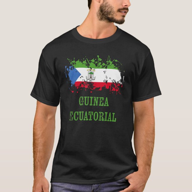 Guinian enthusiasts for Guinea and Equatorial Guin T Shirt (Framsida)