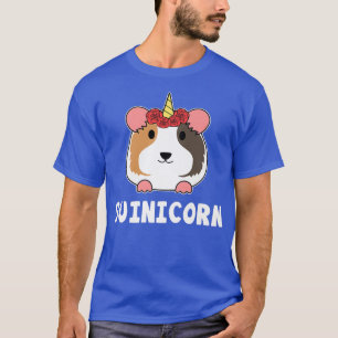 Guinicorn Cute-husdjursdesign i Guinea Gris T Shirt