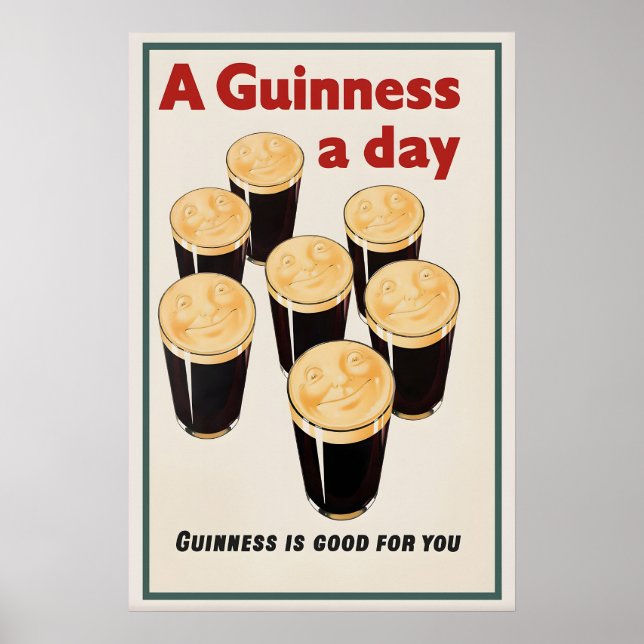 Guinness är bra för dig Affisch Print  John Gilroy (Framsidan)