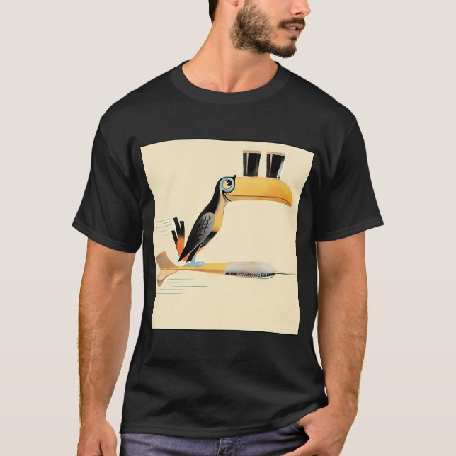 Guinness Darts Tukan T Shirt (Framsida)