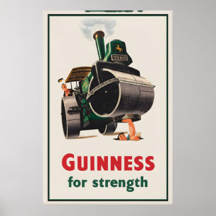 Guinness for Strength Affischtryck John Gilroy Poster