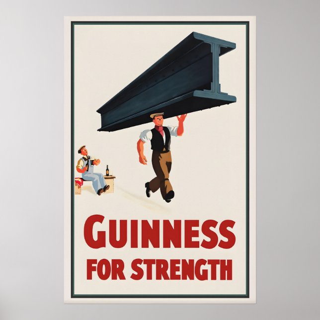 Guinness For Strength Poster Print  John Gilroy (Framsidan)