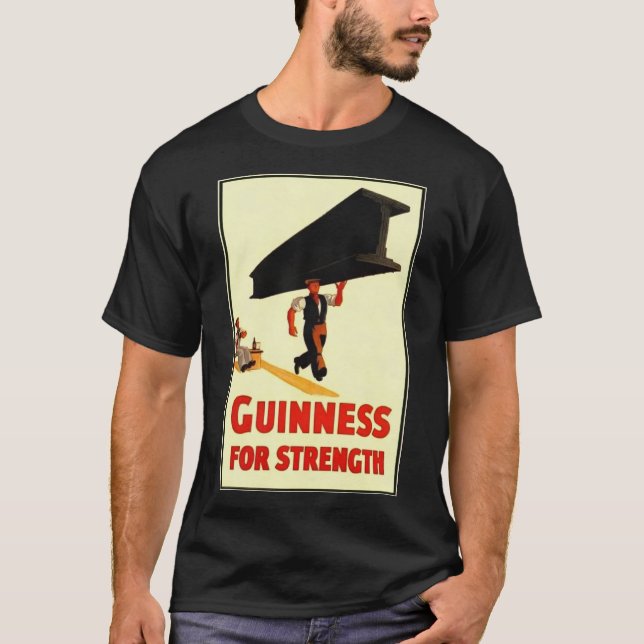 Guinness for Strength Poster T Shirt (Framsida)