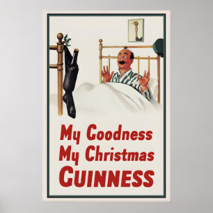 Guinness julstrumpa Affisch John