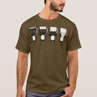 Guinness Panda Beer Mönster black T Shirt