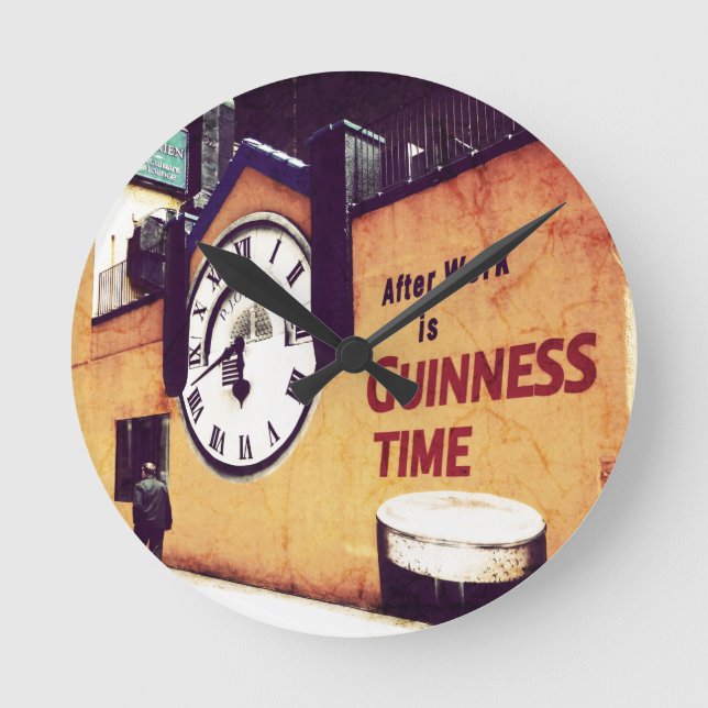 Guinness Time Pocket Watch Rund Klocka (Framsida)