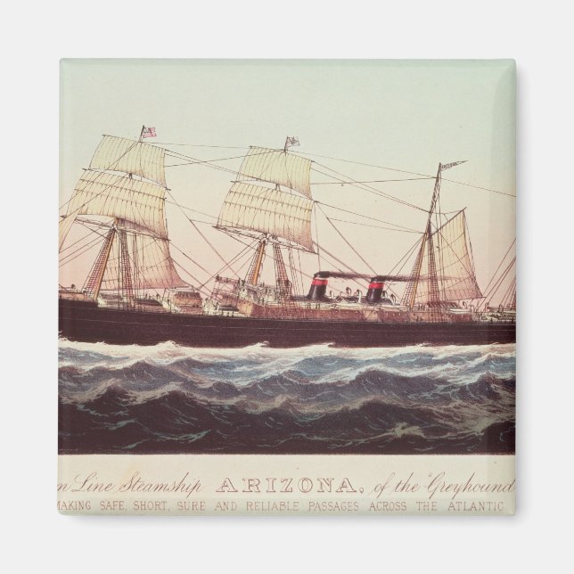 Guion Line Steamship Arizona Magnet (Framsidan)