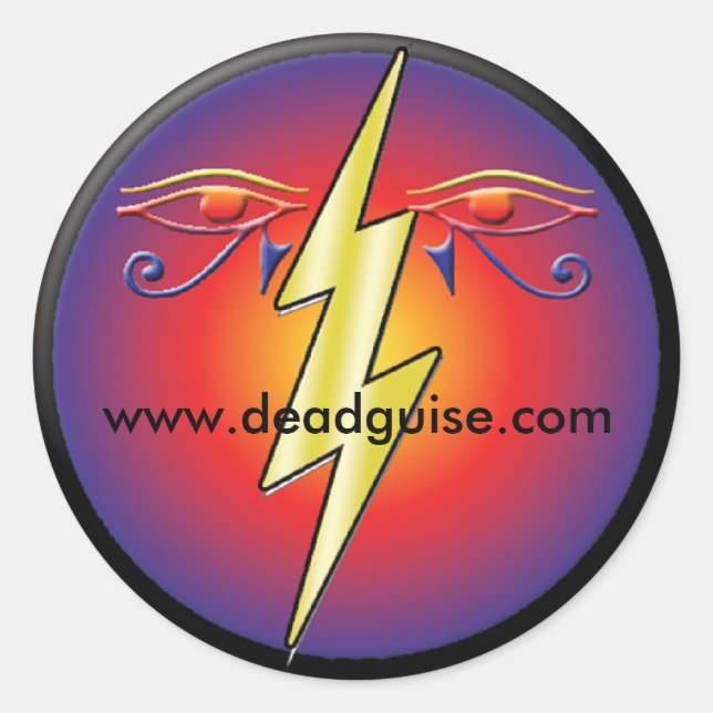 Guise-dekal Runt Klistermärke (Framsida)