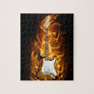 Guitair flammar pussel