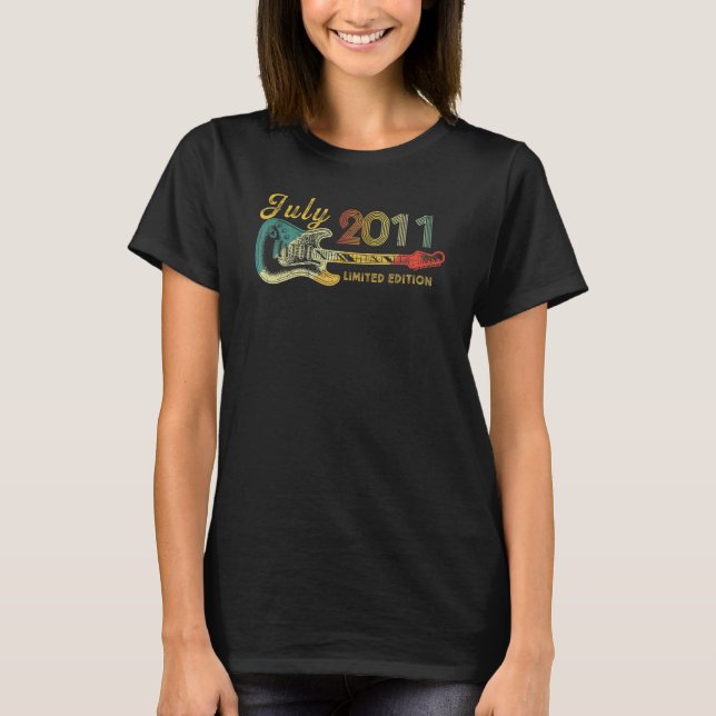 Guitar 11-årig juli 2011 t shirt (Framsida)
