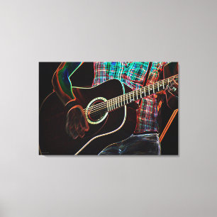 Guitar 1 36 x 24 (90 x 60 cm)-väska canvastryck