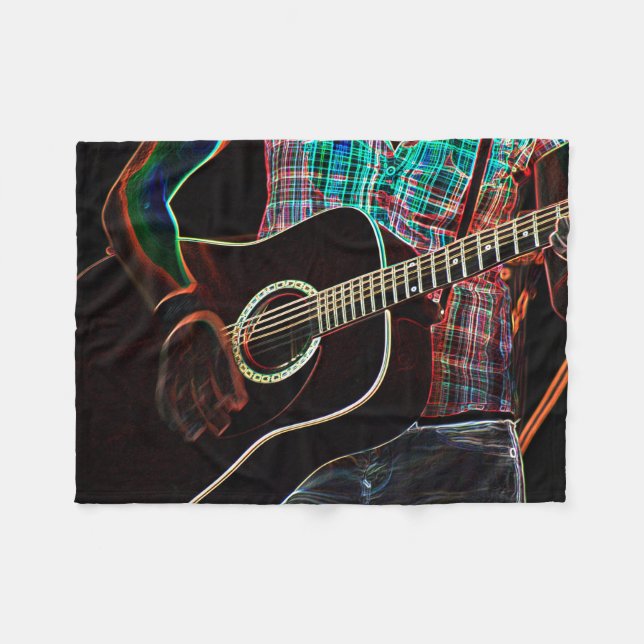 Guitar 1-fbcnm fleecefilt (Framsidan (Horisontell))