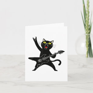 Guitar_1 för uppspelning av svart katt i rock and kort