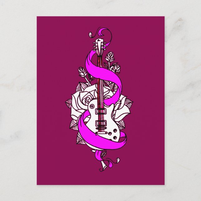 Guitar 2 vykort (Framsida)