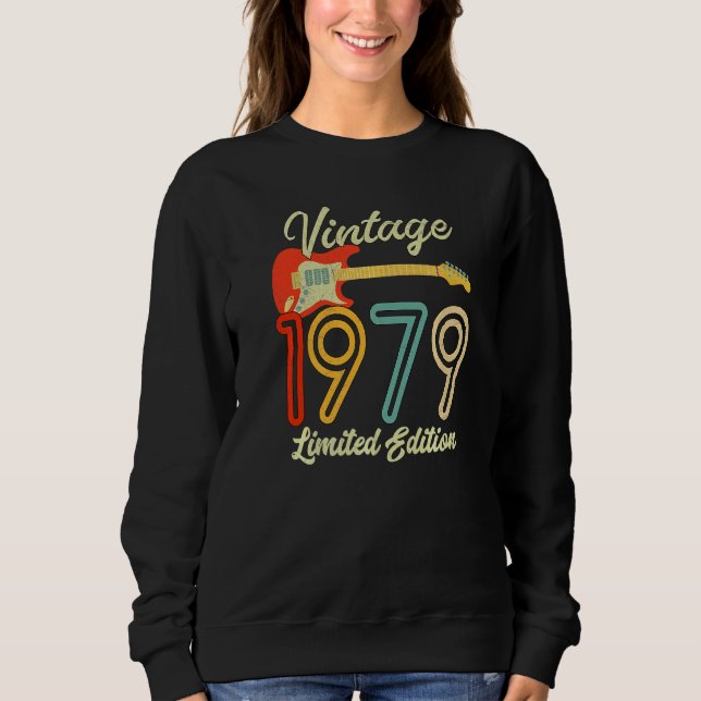 Guitar  43 Year Old  Vintage 1979 T Shirt (Framsida)