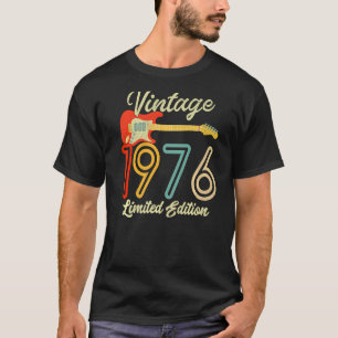 Guitar 46 år gammal Vintage 1976 T Shirt