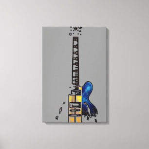 Guitar 4 16 x 24 (40 x 60 cm)-waccna canvastryck