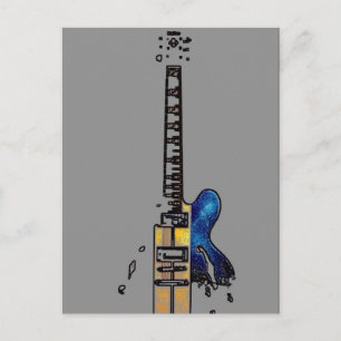 Guitar 4 pccna vykort