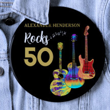 Guitar 50:e Födelsedagsfesten Anpassningsbar 50 St