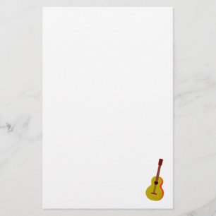 Guitar-Abstrakt - oformaterad grafik Brevpapper