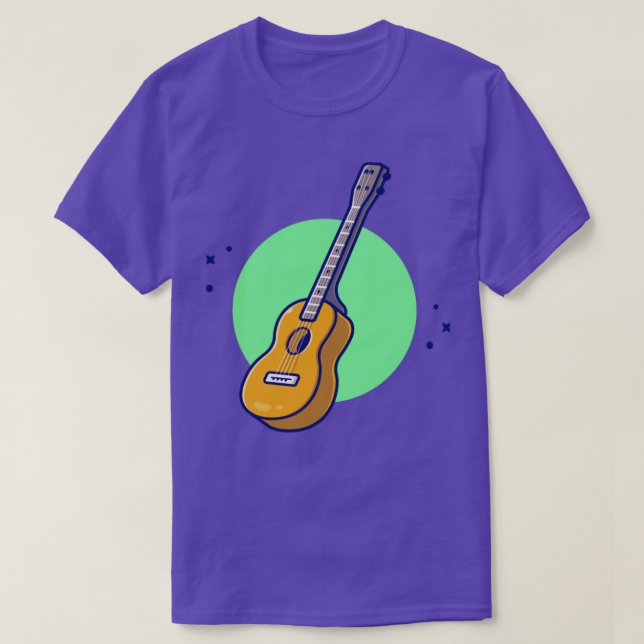 Guitar Accoustic Music T Shirt (Design framsida)