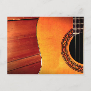 Guitar Acoustic Musical Instrument Vykort