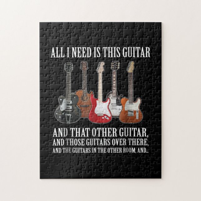 Guitar | Allt jag behöver är den här vaktmästaren. Pussel (Vertikal)