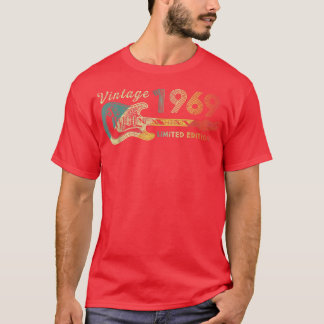 Guitar Älskare 53-åriga Vintagen Gåvor 1969 Limite T Shirt